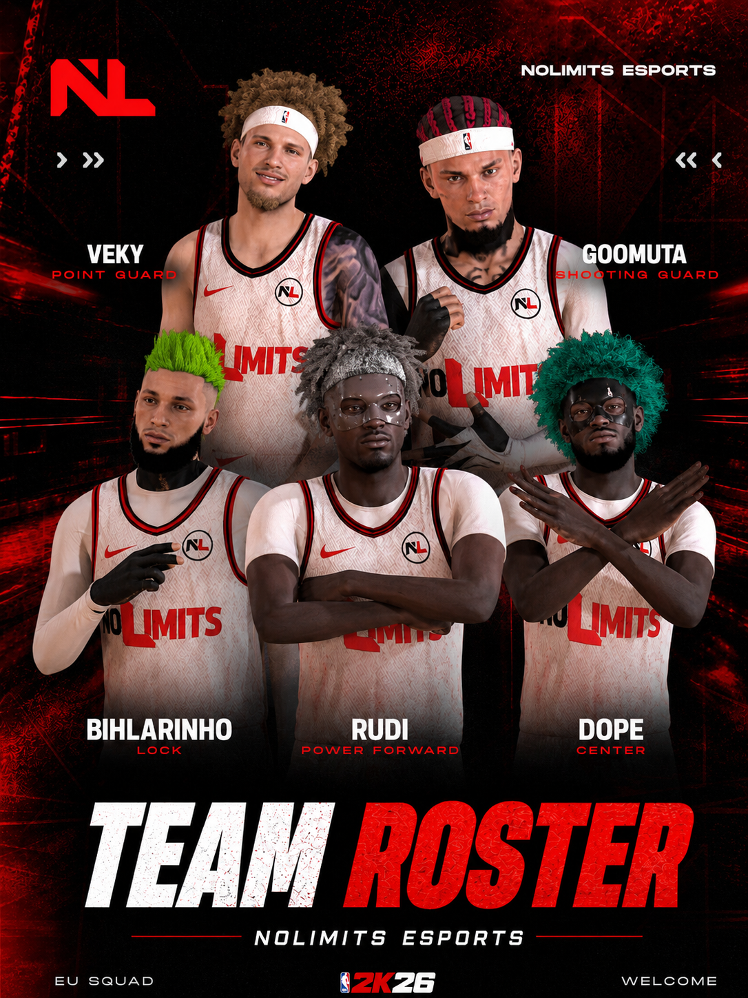Roster para a HOF League